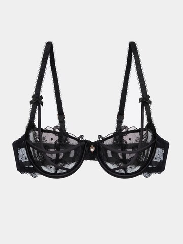Gianna Bellucci Balconette Bra 'Mirabella' in Black