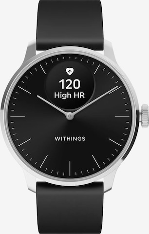 Withings Analoguhr in Schwarz: predná strana