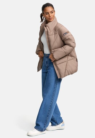 NAVAHOO Vinterjacka 'Schokolinaa' i beige