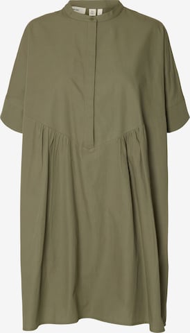SELECTED FEMME Kleit 'SLFVIOLA', värv roheline: eest vaates