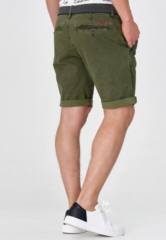 INDICODE JEANS Regular Chino Pants 'Caedmon' in Green