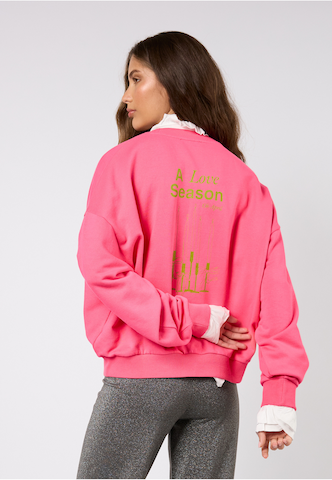 Felpa 'Love Season' di OH APRIL in rosa: frontale