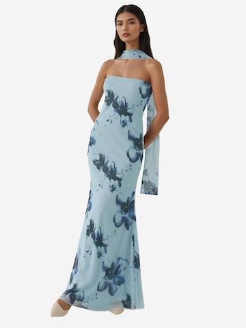 Hiccup Evening Dress in Blue: front