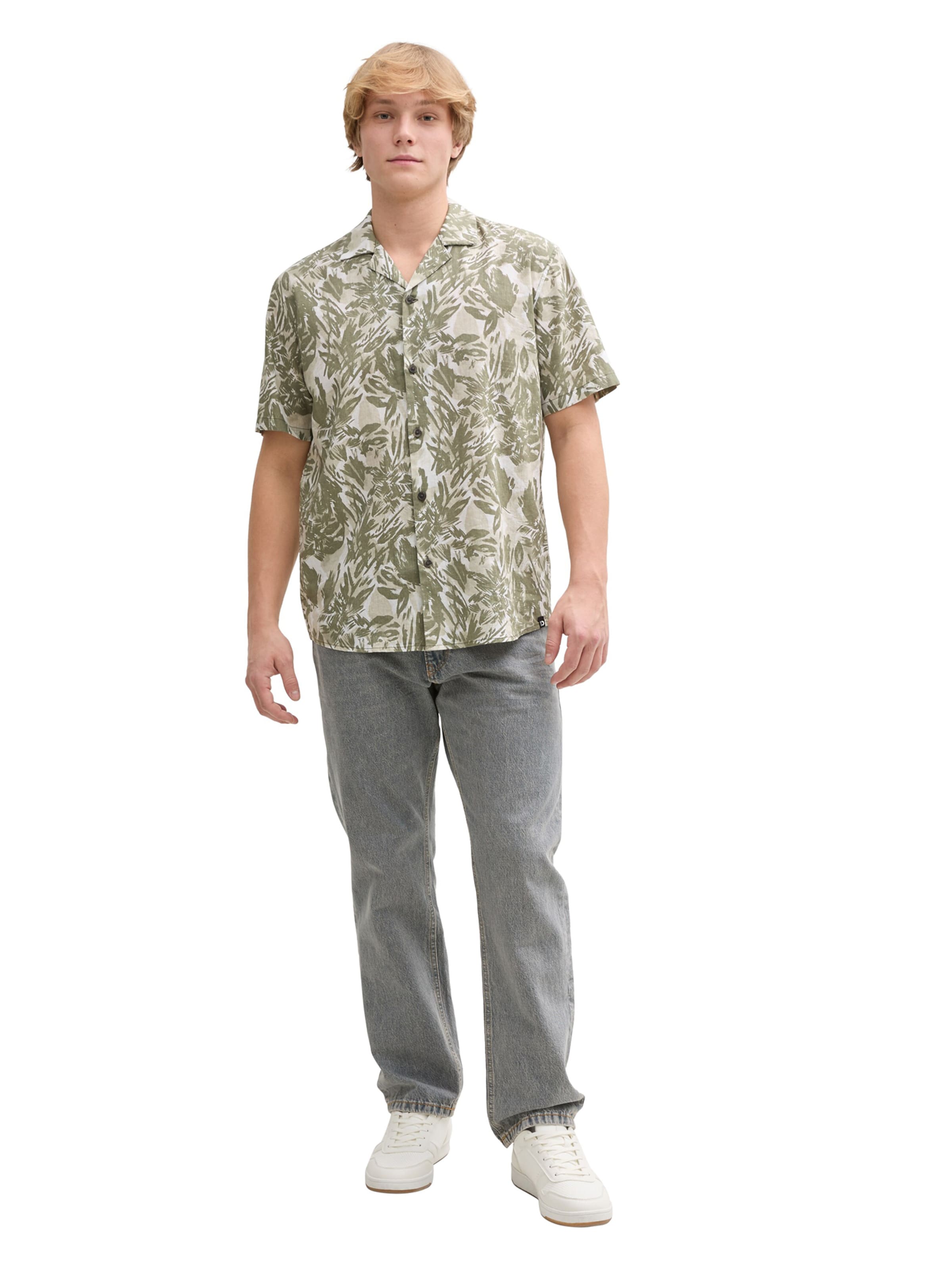 TOM TAILOR DENIM Comfort Fit Πουκάμισο σε πράσινο