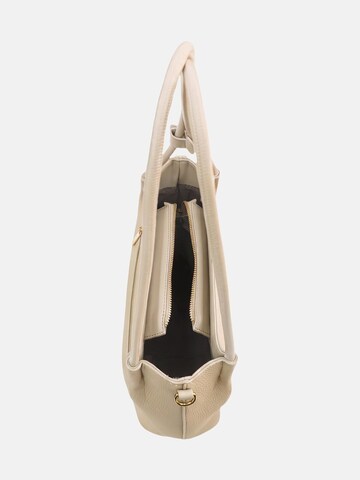 Borsa a spalla 'Borsa a Spalla Gianmarco Venturi PVC con Cuore Strass' di GianMarco Venturi in beige