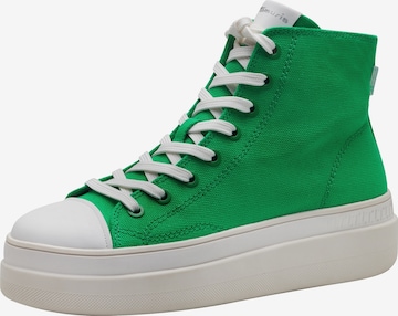 Baskets hautes TAMARIS en vert : devant