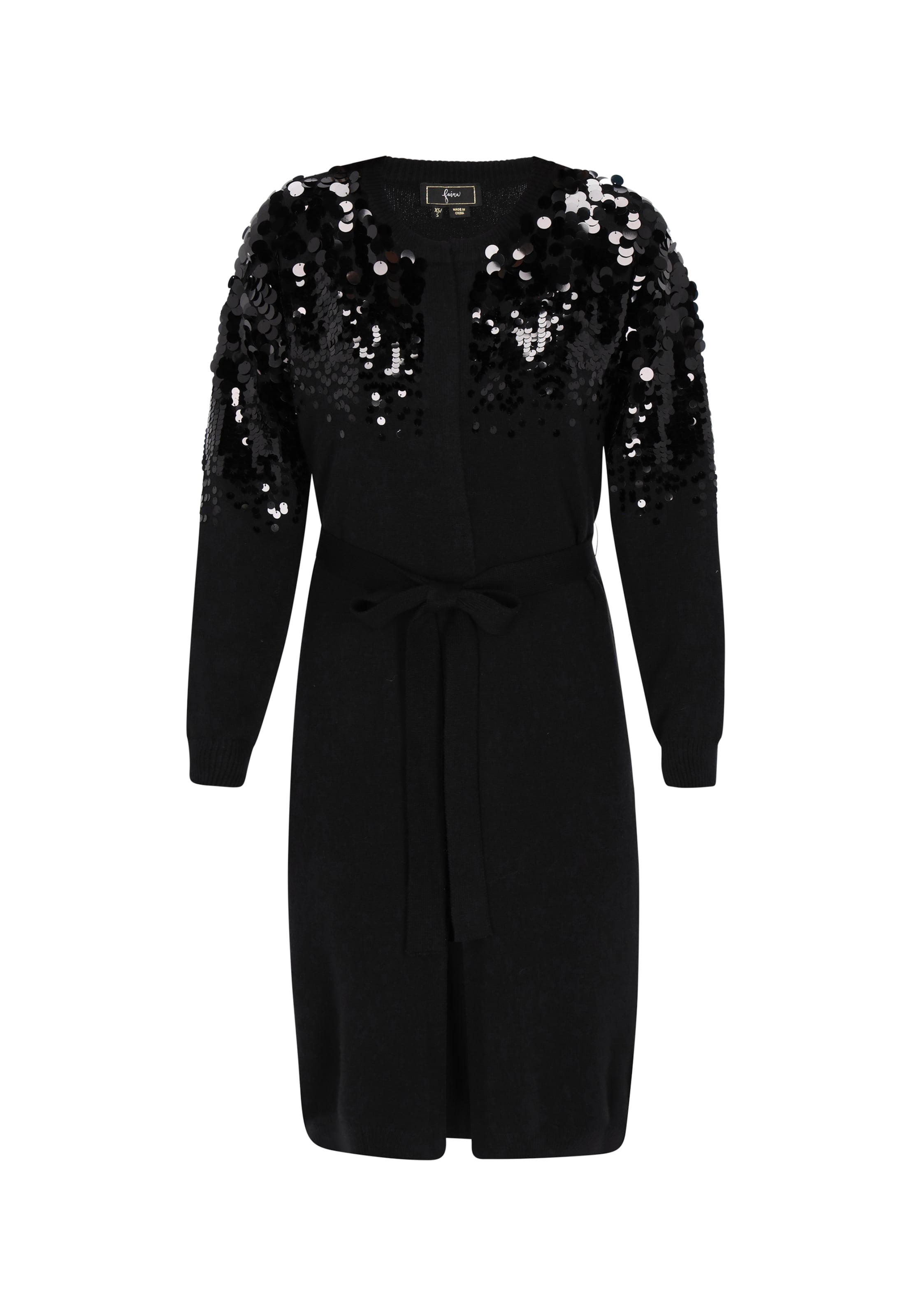 faina - Casaco de malha em preto: frente