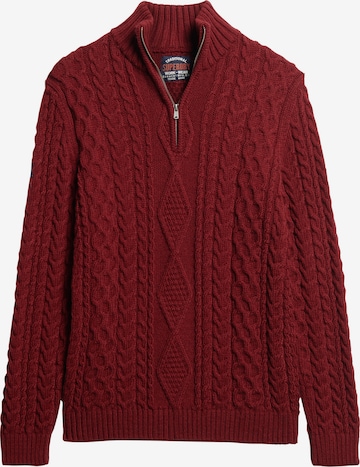 Superdry Sweater in Red: front