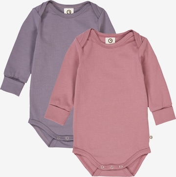 Müsli by GREEN COTTON Romper/bodysuit in Purple: front