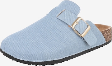Ital-Design Mules in Blue: front