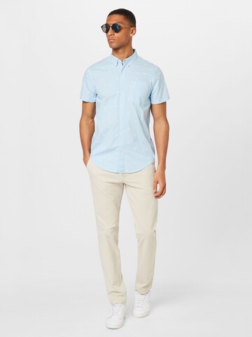 HOLLISTER Regular Fit He Hemd 'GEO' in Blau