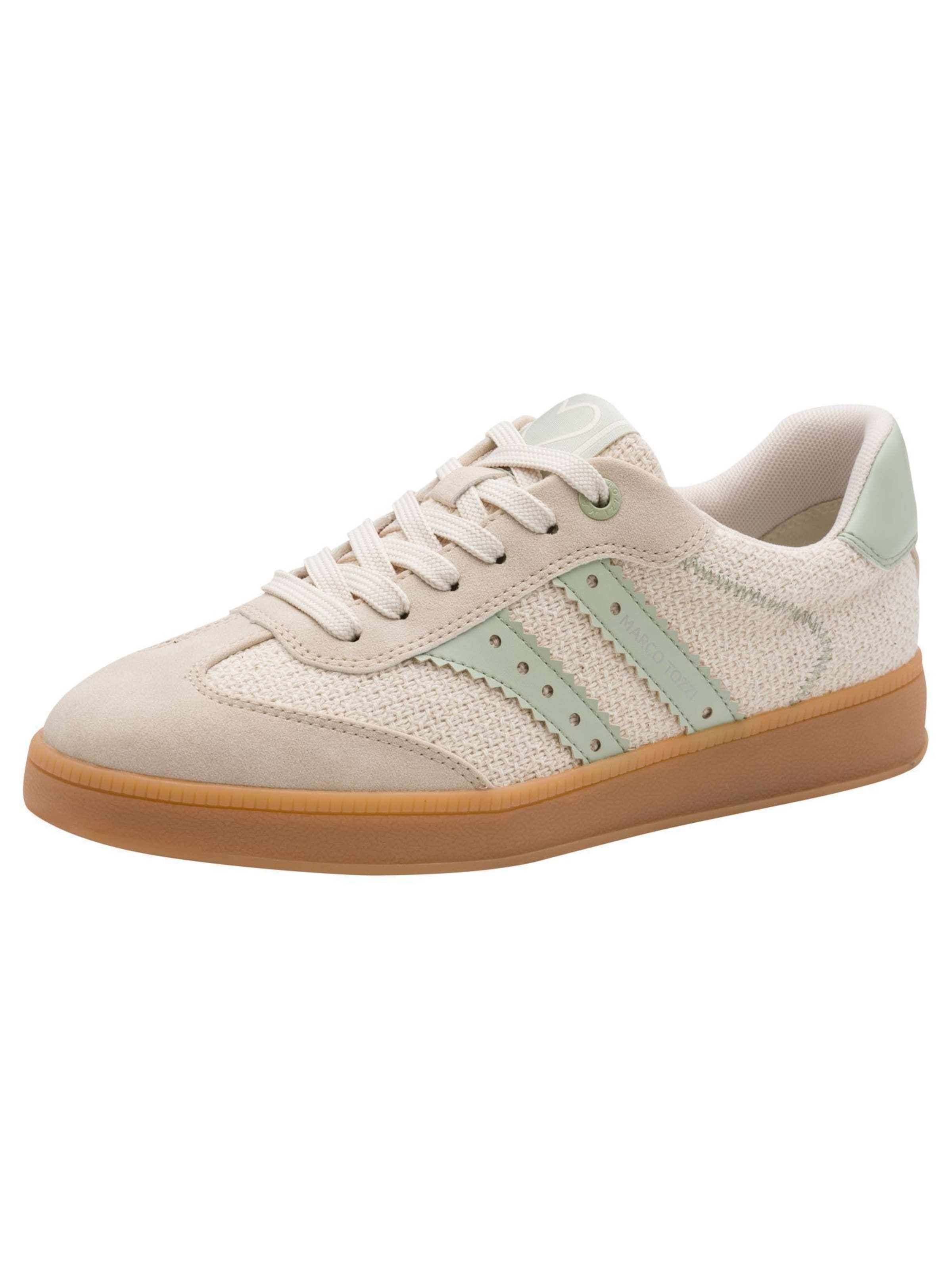 Baskets basses MARCO TOZZI en beige : devant
