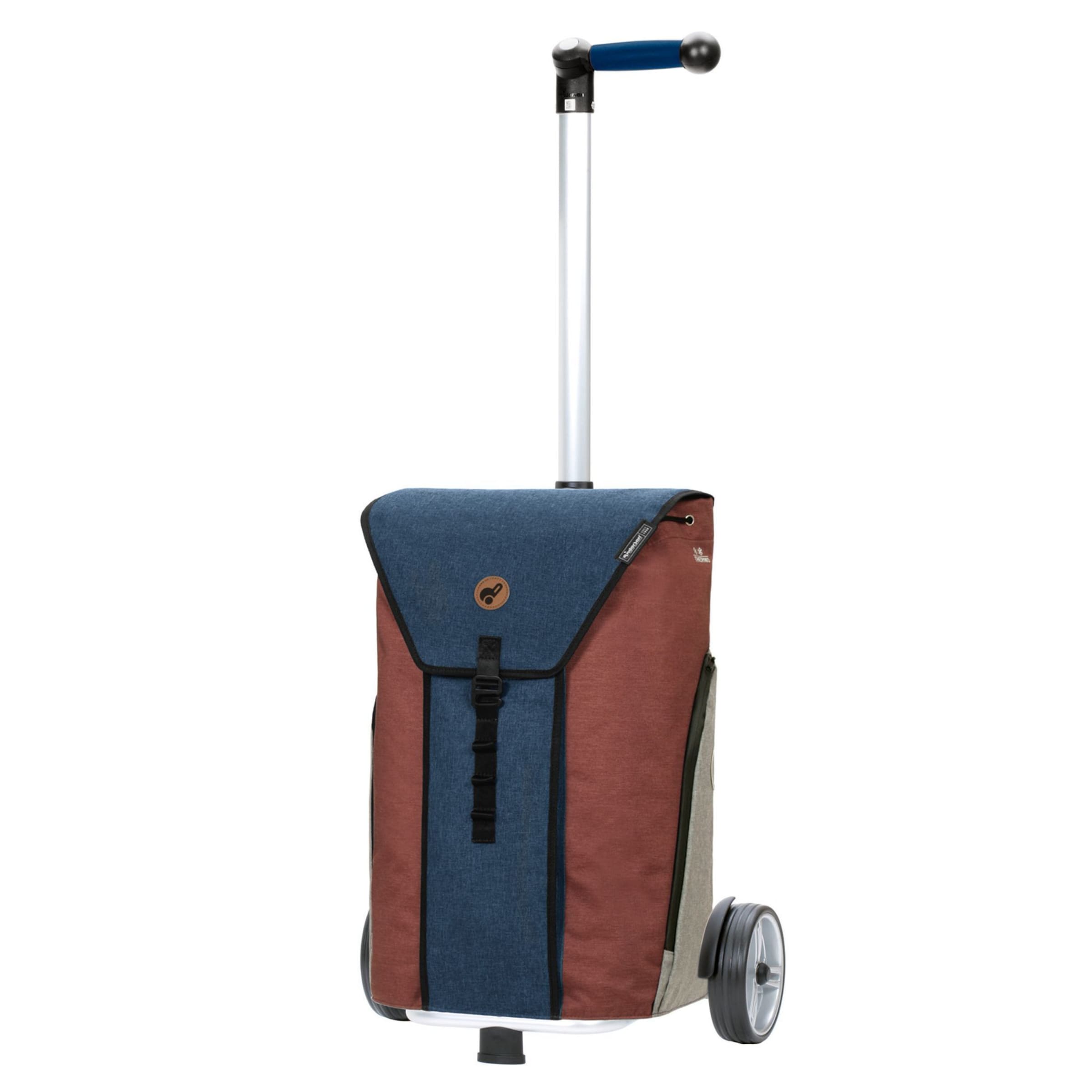Andersen Shopper Trolley 'Oli' in Blauw: voorkant