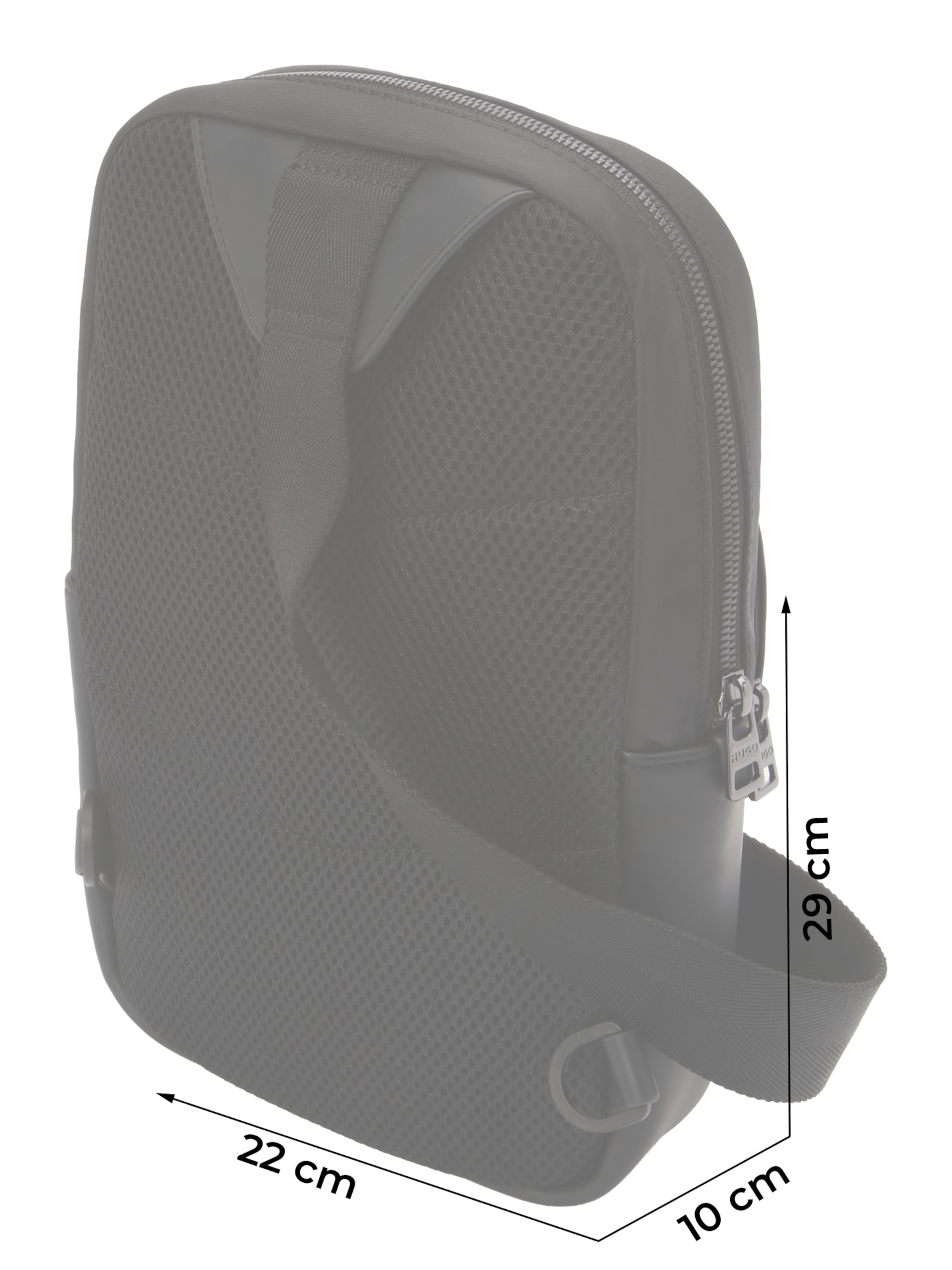 HUGO Taška cez rameno 'QUANTIC' - Čierna