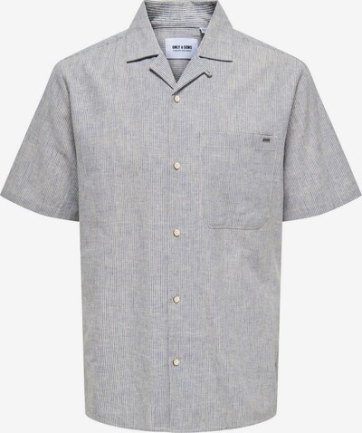 Only & Sons Overhemd in de kleur Donkerblauw / Wit, Productweergave