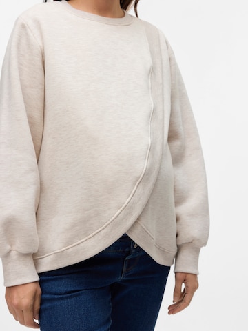 MAMALICIOUS Sweatshirt 'MLSina' in Beige