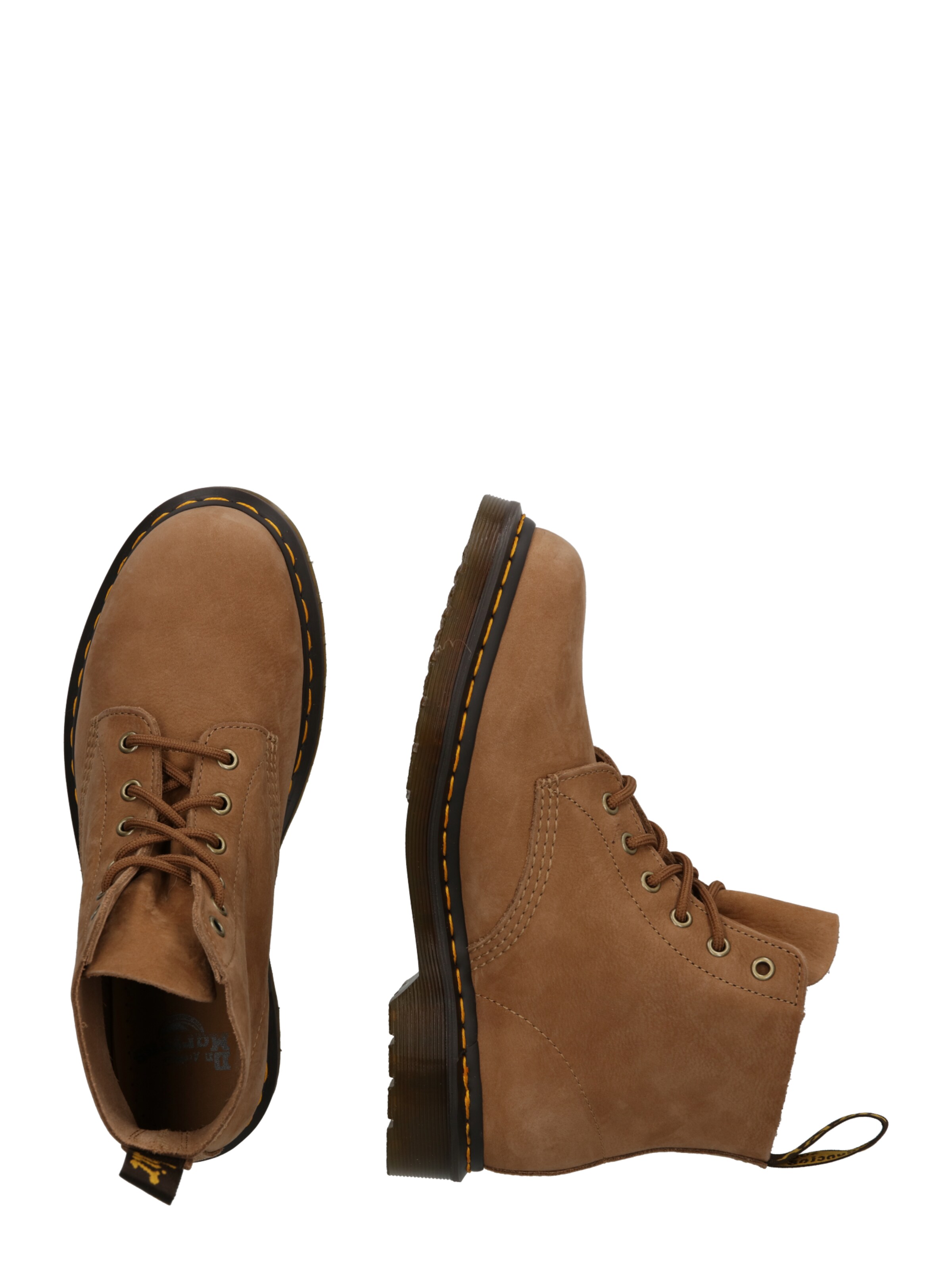 Dr. Martens - Botas con cordones '101' en beige