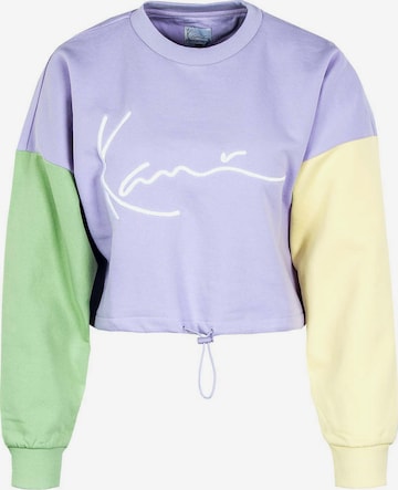 Sweat-shirt Karl Kani en violet : devant