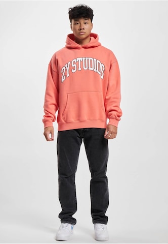2Y StudiosSweater majica 'Globus' - narančasta boja