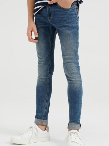 Skinny Jeans di WE Fashion in blu