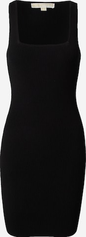 MICHAEL Michael Kors Плетена рокля в черно: отпред