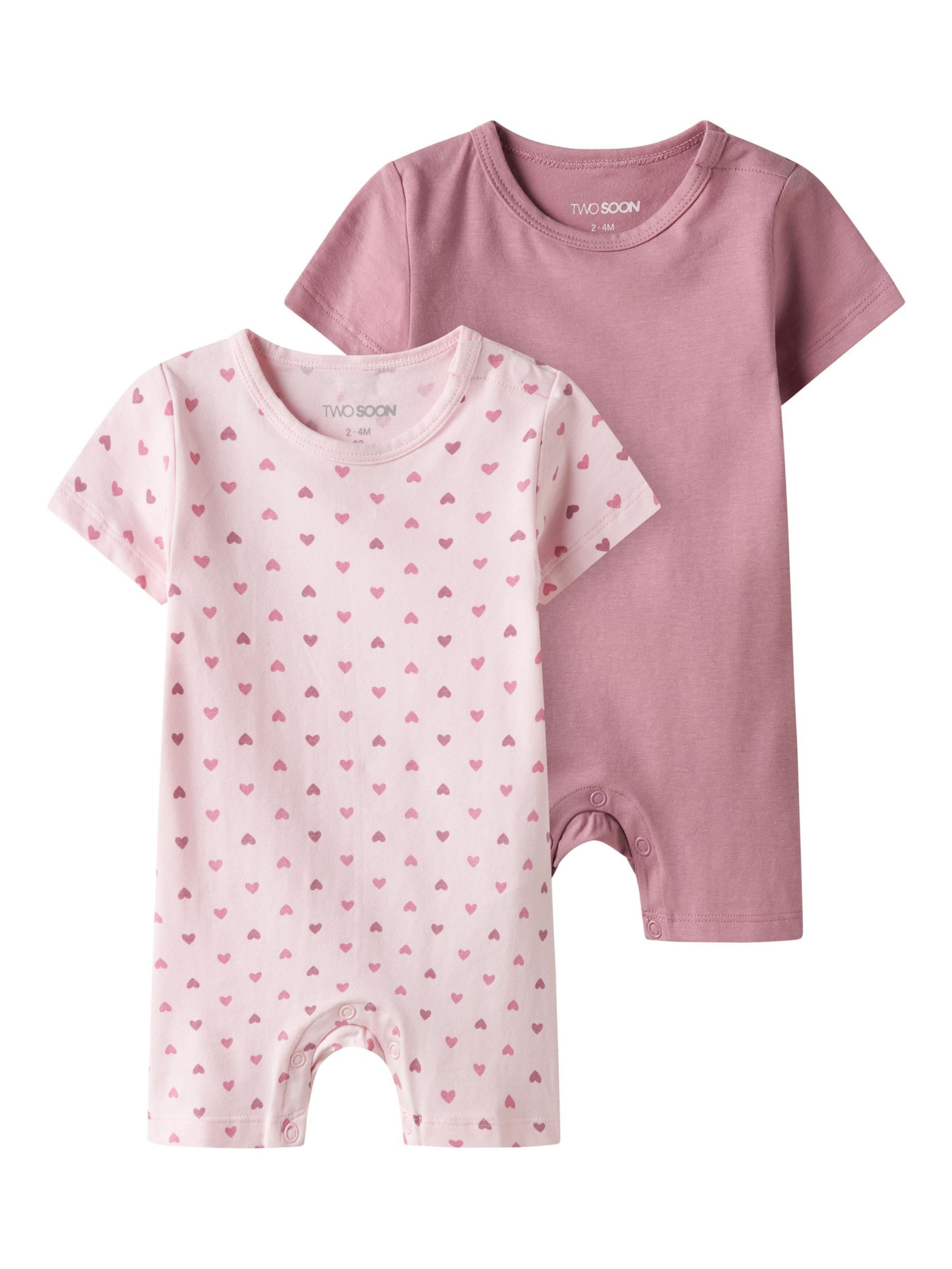 Pijamale de la TWO SOON pe roz: față