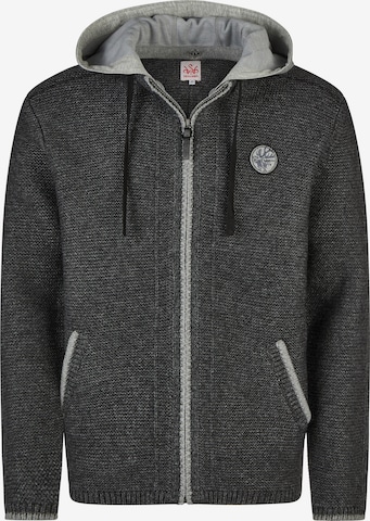 SPIETH & WENSKY Trachtenjacke Strickjacke 'Echo' in Grau: Vorderseite