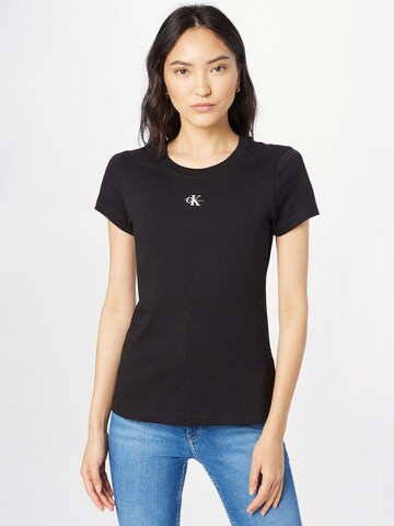 Calvin Klein Jeans T-Shirt in Schwarz: predná strana