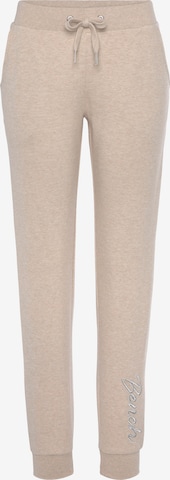 BENCH Pyjamabroek in Beige: voorkant