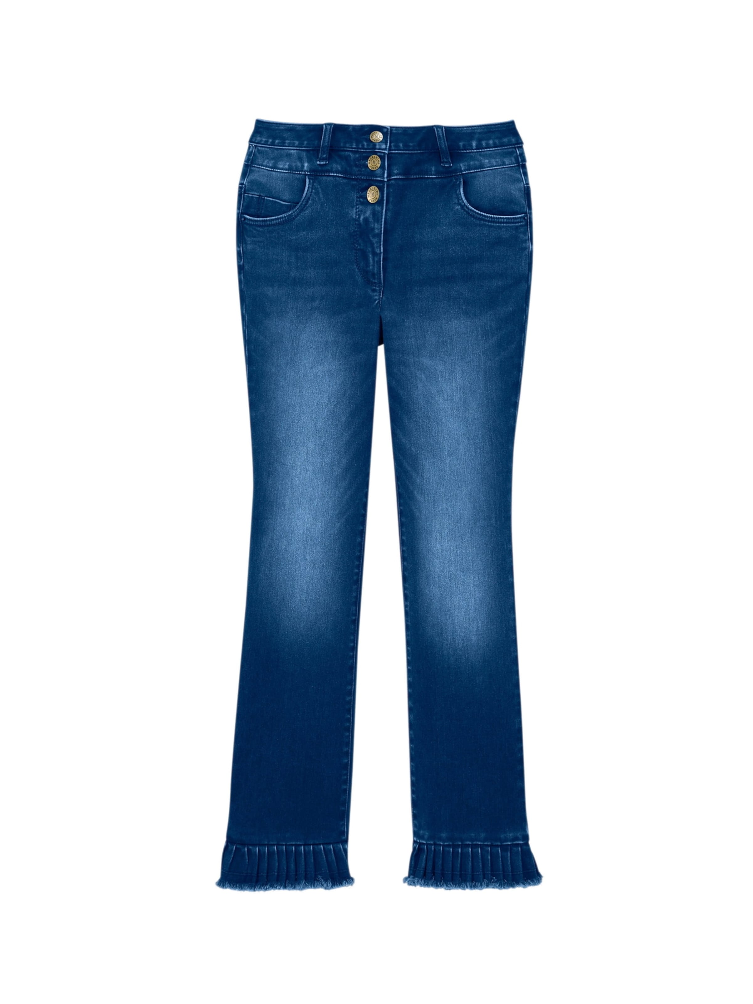 MADELEINE Jean en bleu, Vue avec produit