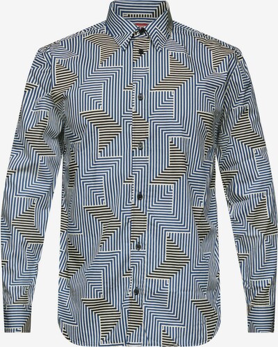 ESPRIT Overhemd in de kleur Lichtblauw / Geel / Zwart, Productweergave
