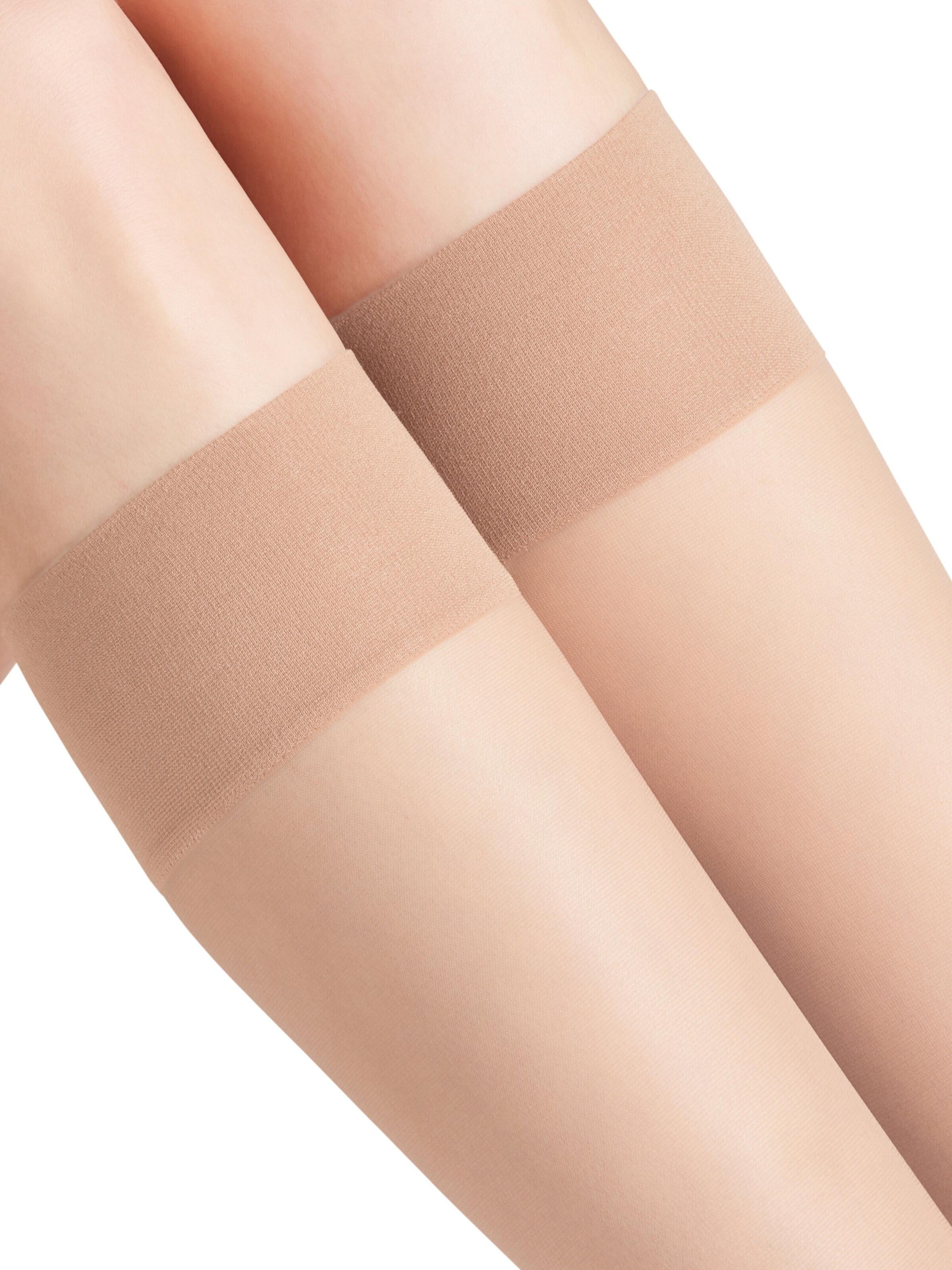 FALKE Knee High Socks 'Pure Matt' in Beige