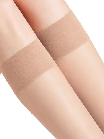 FALKE Knee High Socks 'Pure Matt' in Beige