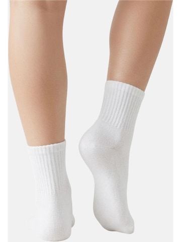 El Sueno - Calcetines 'Sportsocken' en blanco: frente