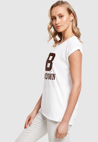 T-shirt 'Brown University - B Initial' Merchcode en blanc