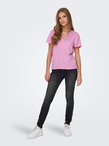 ONLY Majica 'BENITA' | vijolična barva
