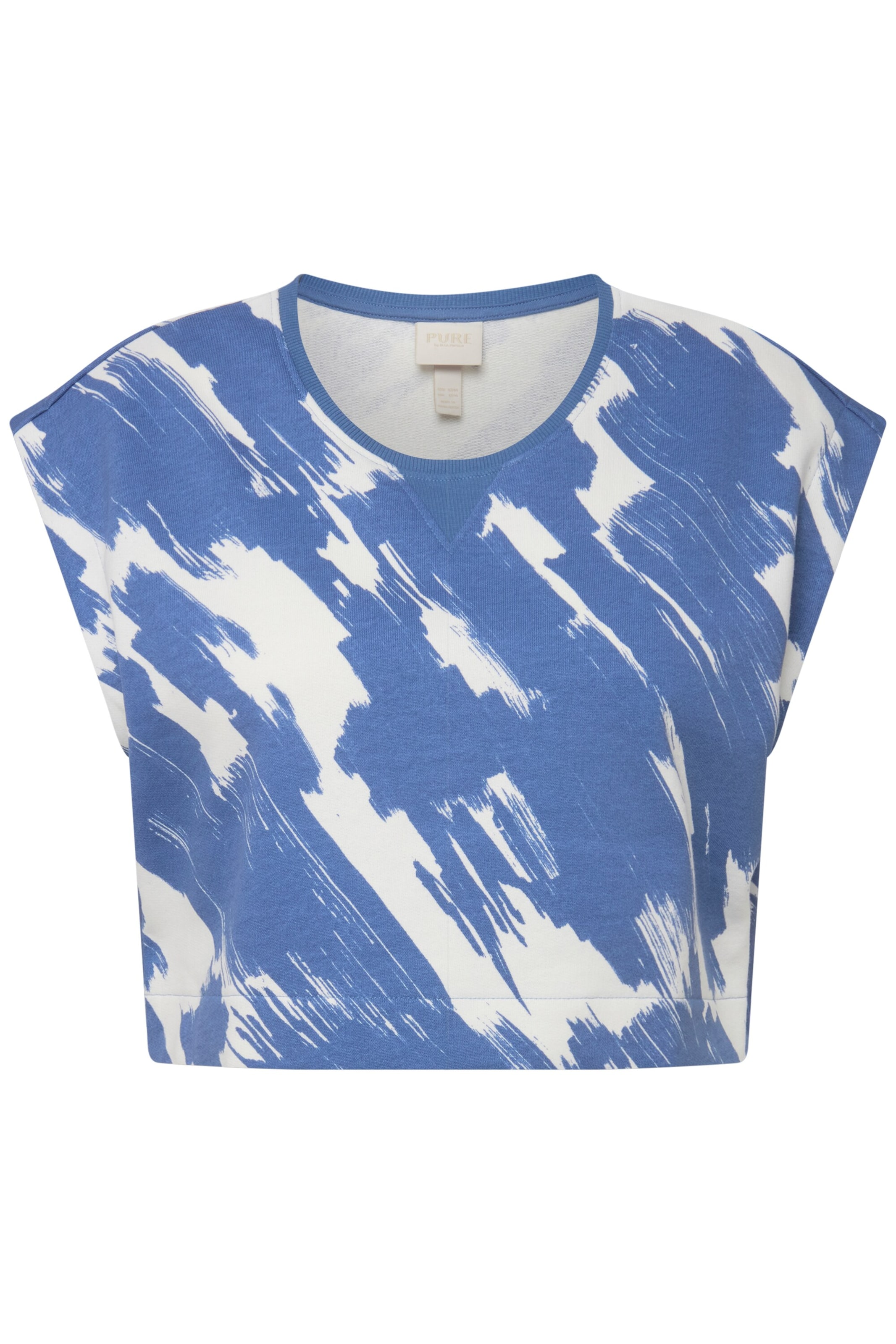 Ulla Popken Sweatshirt in Blauw: voorkant