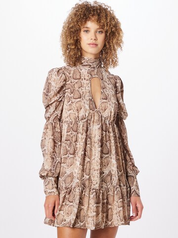 Robe Nasty Gal en beige : devant