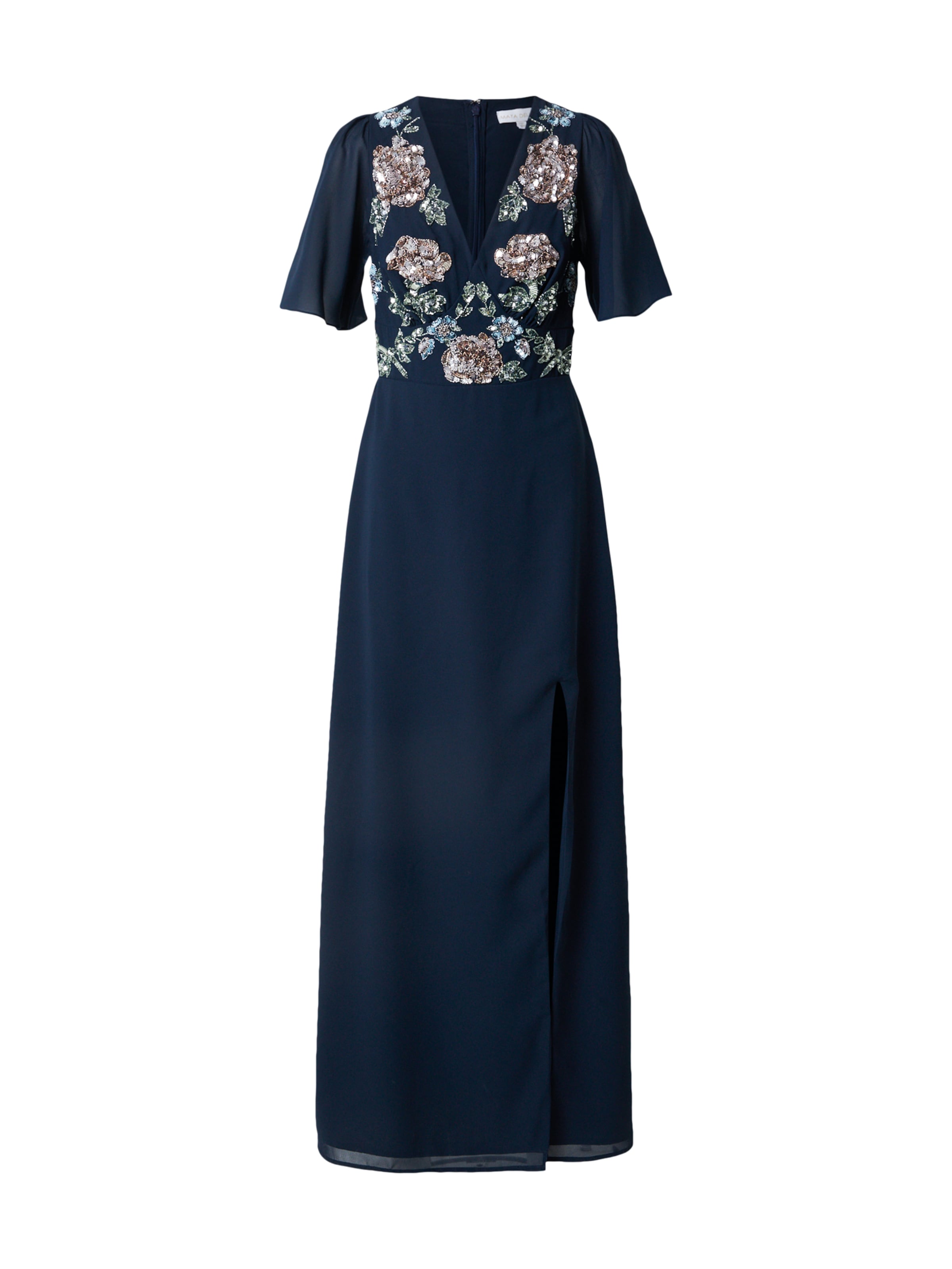 Maya Deluxe Evening dress in Blue: front