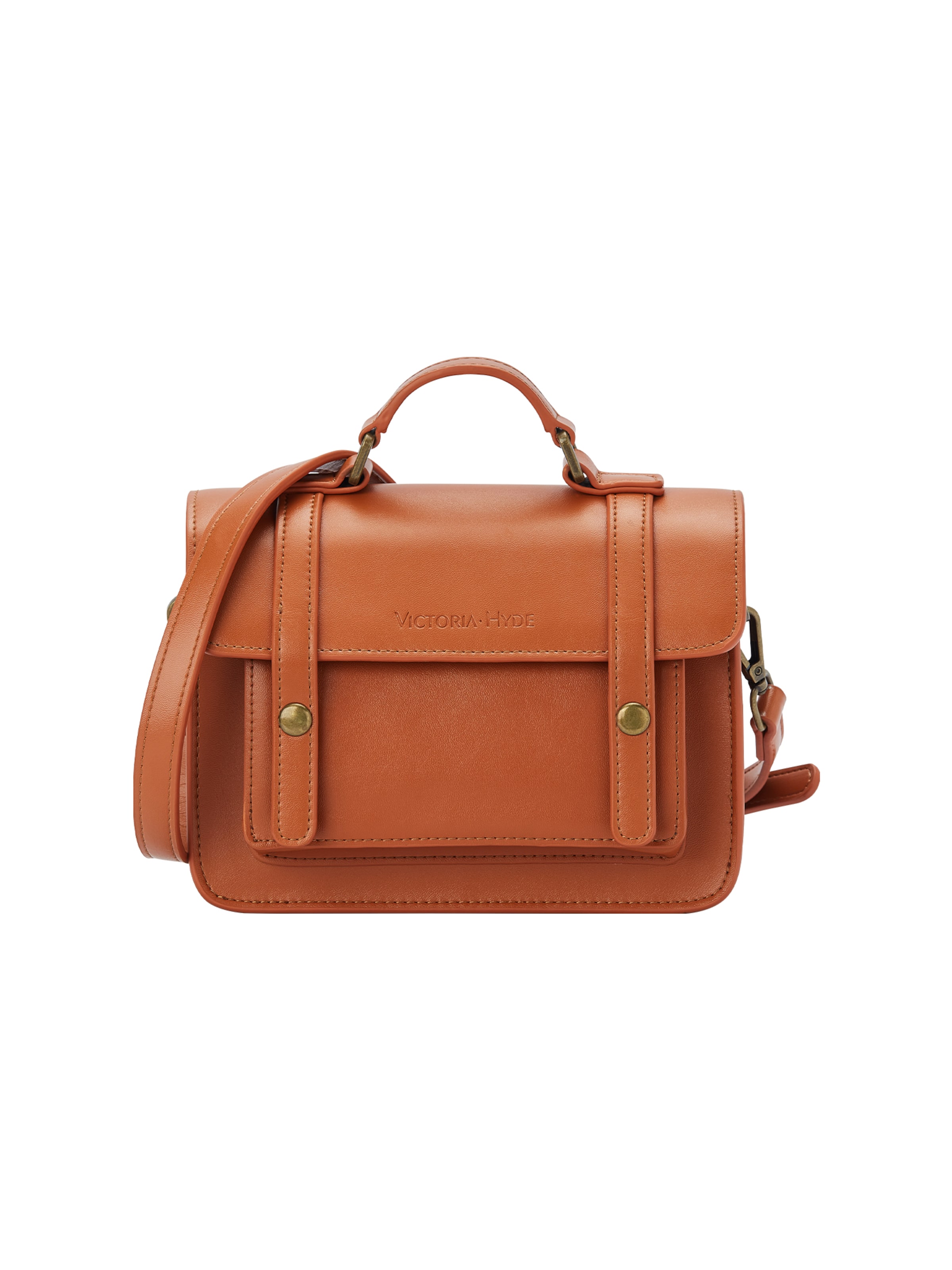 Victoria Hyde - Malas de tiracolo 'Cambridge Satchel' em castanho: frente