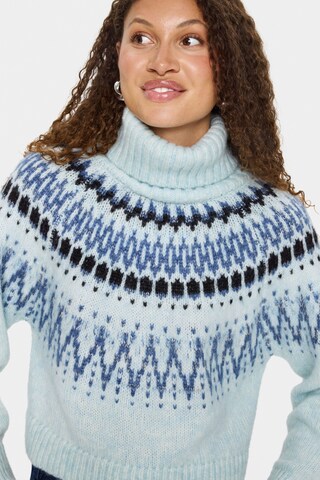 SAINT TROPEZ Pullover 'Megna' i blå