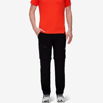 Regular Pantalon de sport 'Runbold' MAMMUT en noir : devant