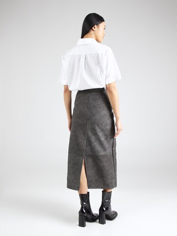 TOPSHOP Rok in Grijs: voorkant