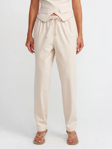 Dilvin Regular Pants in Beige: front