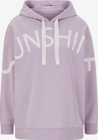 Sweat-shirt heine en violet : devant