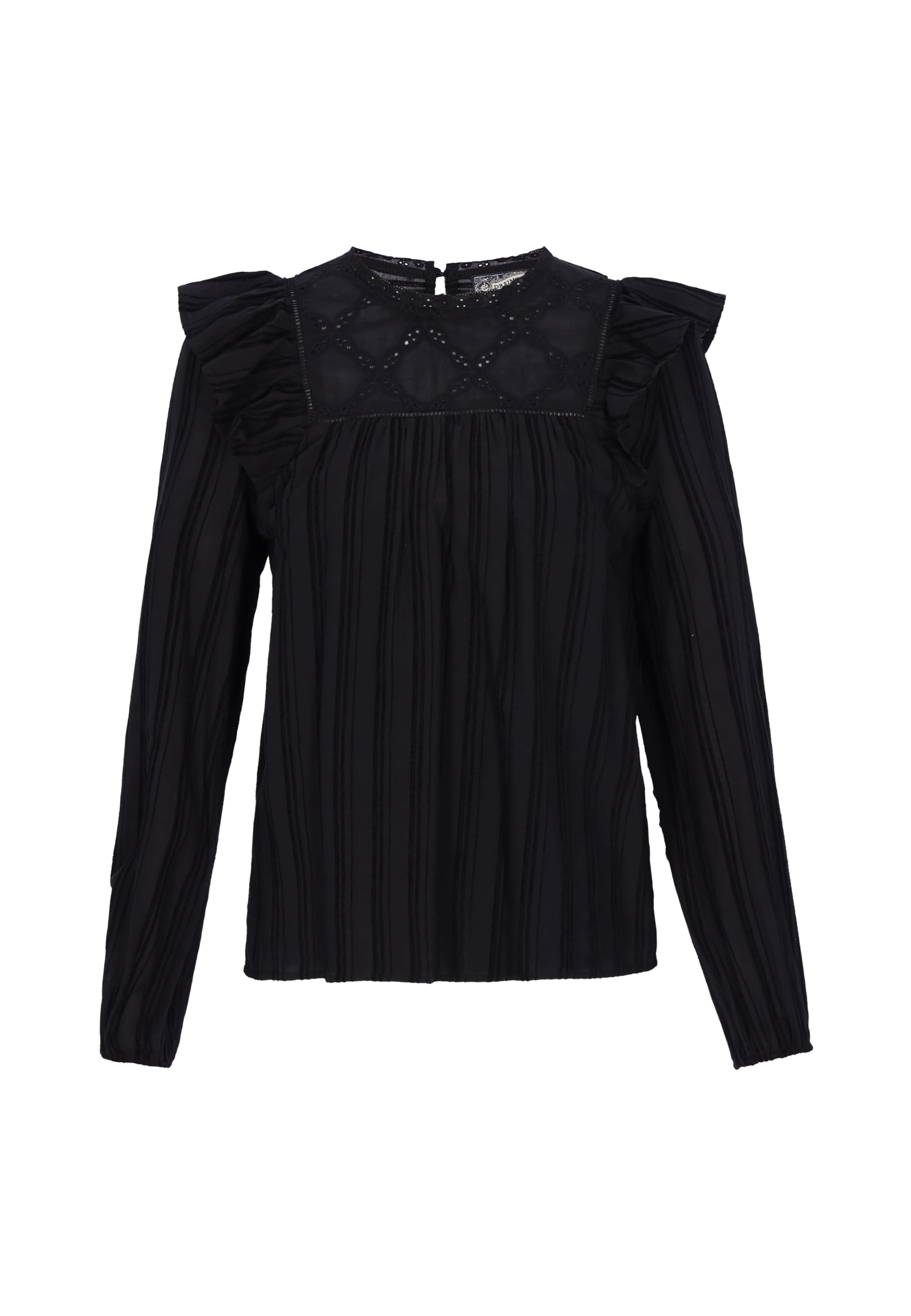 DreiMaster Vintage - Blusa en negro: frente