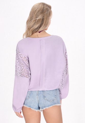 Sweat-shirt IZIA en violet