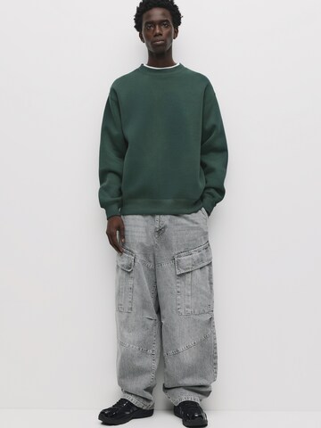 Felpa di Pull&Bear in verde: frontale