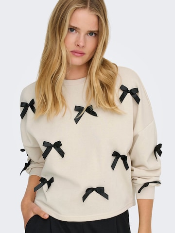 ONLY Sweatshirt 'ONLJEDEITE' in Beige