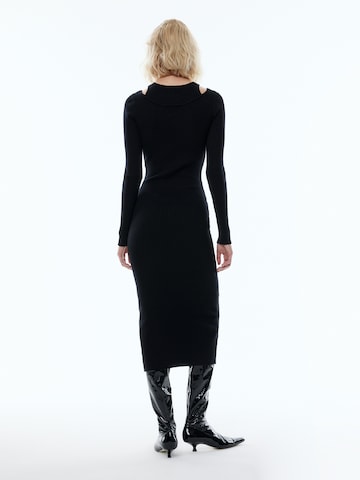 EDITED Knitted dress 'Yandra' in Black